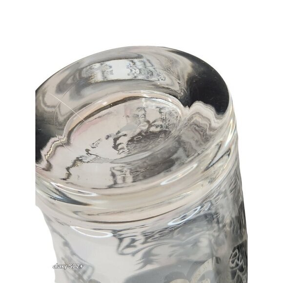 Vintage Kimiko Bar Glasses Silver Guardian Shield Coat Of Arms Tall Tumblers HIg - Picture 5 of 16